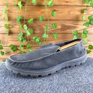 Skechers Herren Relaxed Fit Memory Foam Slipper Schwarz Stoff Größe 13 Medium - Bild 1 von 7