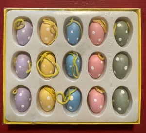 Cottontale Collection Easter Egg Tree Ornaments 7/8"x5/8"" Miniature 15 pc - Picture 1 of 2