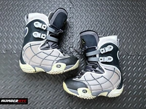 Airwalk Snowboard Snow Boots Men 9 Women 10 Grey Blue HS 05/00 Straps & Buckles - Picture 1 of 20