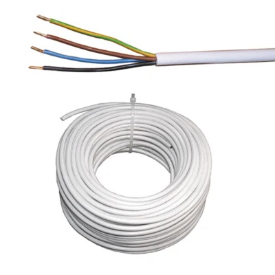 Elektro-Kabel 4-adrig 4x0,75 weiß zB. f. Rolladenmotor Rohrmotor Rolladenantrieb - Bild 1 von 2