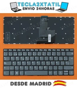 TECLADO ESPAÑOL PARA PORTATIL Lenovo IDEAPAD 320S-14IKB SIN MARCO GRIS - Imagen 1 de 1