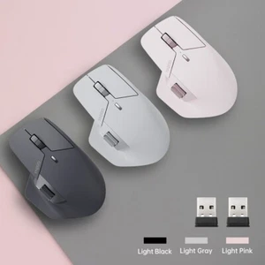 Wireless Bluetooth Computer Mouse Rechargeable Multi Device For PC Laptop Tablet - Picture 1 of 24