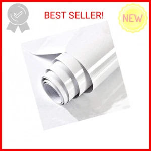 TANONE Countertop Contact Paper White Wallpaper Self Adhesive Vinyl Wrap Thicken - Picture 1 of 2