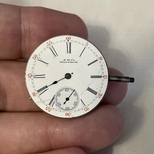 Waltham Pocket Watch Movement Grade Riverside Rare  Running - Picture 1 of 9