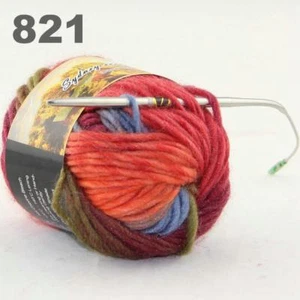 C Lo último Multicolor 1 Bolas x 50g Grueso Prendas de Punto Bufanda Mufla Suave Lana Hilo 21 - Imagen 1 de 24