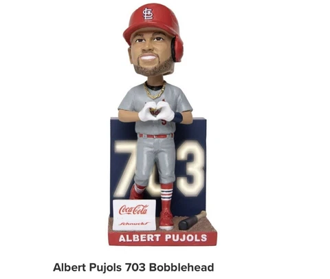 Albert Pujols 703 Home Run St. Louis Cardinals 2023 Bobblehead SGA 7/15/23 L Cover