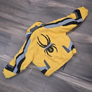 Can Am Spyder Niños Niños Con Capucha Invierno Esquí Montar Abrigo Chaqueta Amarillo Negro Logo 4 - Imagen 1 de 13
