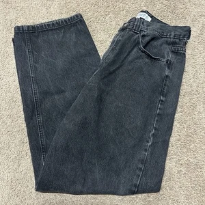 Pantalones de mezclilla Y2K Polar Skate Co Big Boy para hombre grandes descoloridos negros 5 bolsillos pierna ancha - Imagen 1 de 11