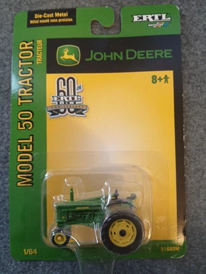 John Deere Model 50 Tractor 1/64 Scale 2005 ERTL 60th Anniversary 51680M - Image 1 of 4