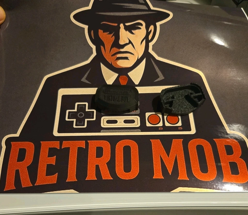  Nintendo Virtual Boy - 3D Printed replacement stand medallion  - Image 1 of 1