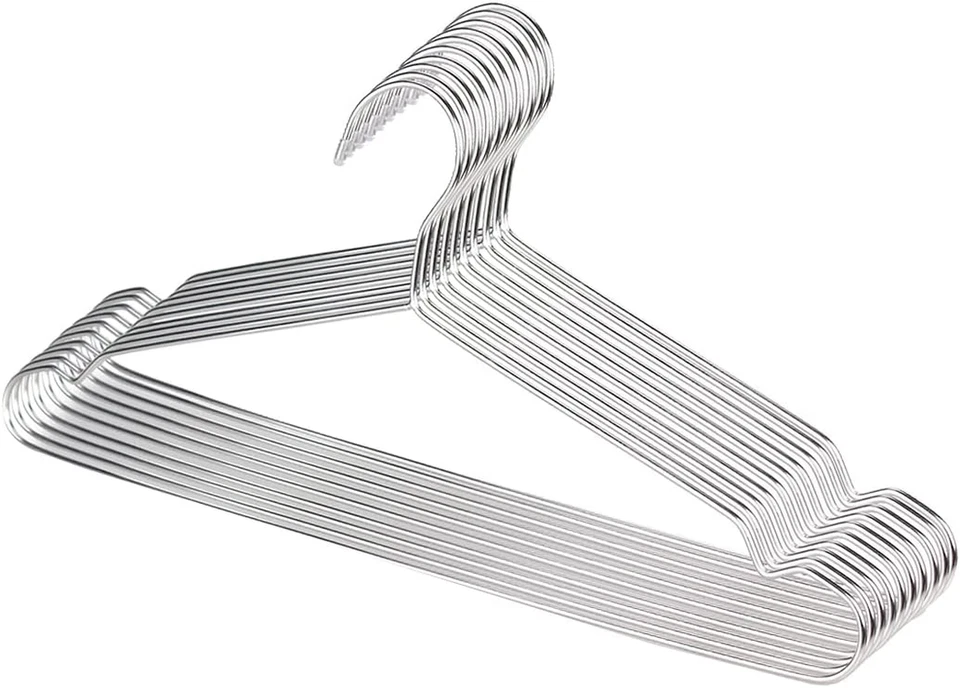 Grucce Appendiabiti Acciaio Inossidabile 50 Piece, Salvaspazio, Non Scivola, Per - Immagine 1 di 4