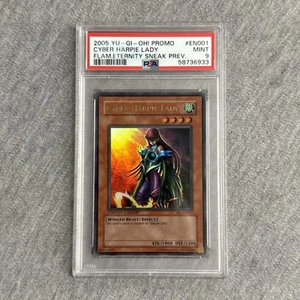 2005 Yu-Gi-Oh! Cyber Harpie Lady SP1-EN001 Ultra Rare PSA 9 MINT - Picture 1 of 2