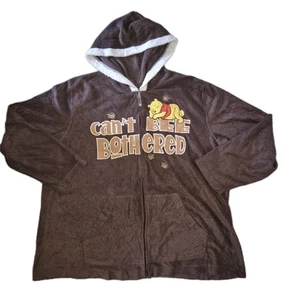 Winnie Puuh brauner Fleece Hoodie Größe 4XL - Bild 1 von 8