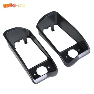Black Headlight Bezels Driver For Club Car DS Golf Cart 1016880 1016879 1993+ - Picture 1 of 11