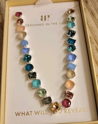 Collar Bomb Party Holiday Jewel Caramelo 2025 Gotas de Goma y Glamour Cosecha Lujo Plata Foto 1 de 2