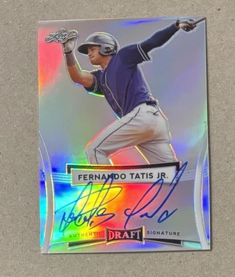 2017 LEAF DRAFT #BA-FT1 FERNANDO TATIS JR RC AUTO AUTOGRAPH - Image 1 of 2