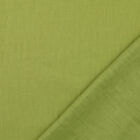 Green Tea 100% Washed Linen Fabric Curtain Cushion Breathable Dress Material