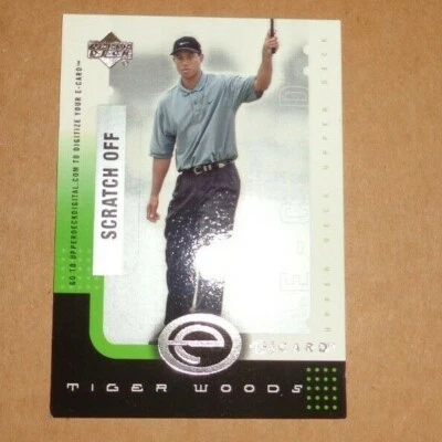 TIGER WOODS--2001 CUBIERTA SUPERIOR--TARJETA ELECTRÓNICA--E-TW--NO RAYADA--L@@K Foto 1 de 3