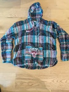 Chicago Bulls Vintage Baja Drug Rug Hoodie - Pre Owned - Good Condition - Picture 1 of 24