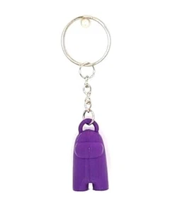 Portachiavi Personaggio Gioco Plastica Viola Stampato 3d 1,25" Fidget Giocattolo NUOVO - Foto 1 di 2