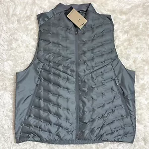 Nike Therma-FIT ADV Repel Down Running Golf Vest Gray Men's Size XL FB7542-084 - Picture 1 of 6
