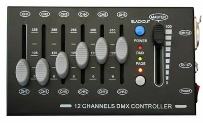 E-Lektron C-12 mini controller DMX 12 canali luce pannello di controllo controllo luce NUOVO - Immagine 1 di 4