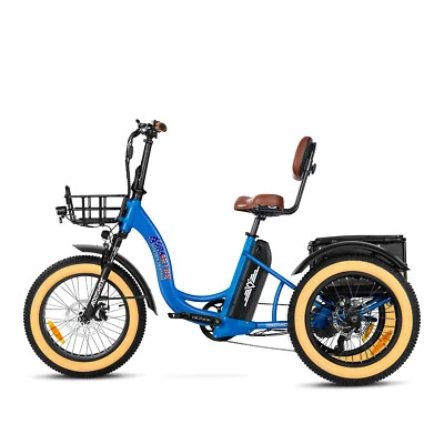 Triciclo Eléctrico ADDMOTOR M330II 750W 20Ah Motor Trasero Neumático Graso para Bicicleta Adulto Foto 1 de 4