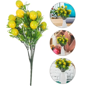 Vivid Artificial Lemon Stems for and Indoor Plants 2pcs - Picture 1 of 12