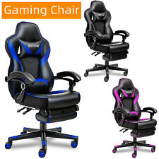 ELECWISH Gaming Chair Ergonomic Office Chair Swivel Computer Seat with Footrest
