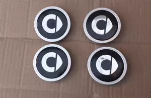 4 Coppetta Tappo Coprimozzo per Smart 451 - 450 - 454 1998 AL 2014 usati origi - Picture 1 of 3