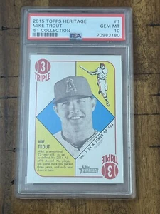 2015 Topps Heritage Mike Trout ‘51 Collection #1 PSA 10 Gem Mint, Angels - Picture 1 of 2