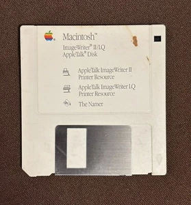 Macintosh ImageWriter II/LQ AppleTalk Disk 690-5179-C ~Apple Computer Inc • 1987 - Picture 1 of 7