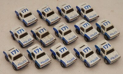 Micro Machines 1971 Plymouth 'Cuda x14 '71 Barracuda Blue & White POLICE CAR - Image 1 of 3