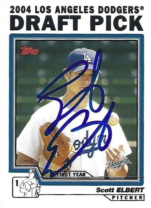 Autographed/Signed 2004 Topps Traded #T79 Scott Elbert Los Angeles Dodgers Tough - Image 1 of 1