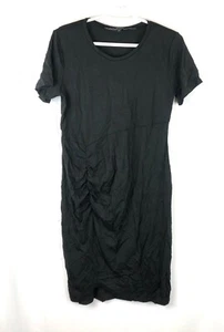 Stowaway Women’s Black Short Sleeve Maternity Dress Size Large - Picture 1 of 3