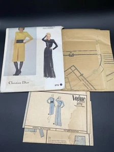 Vintage Vogue Pattern Paris Christian Dior Dress 2772 Size 16 Uncut - Picture 1 of 7