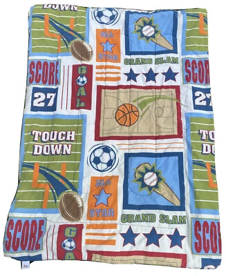 circo boys infant crib Blanket Comforter basketball soccer football￼ Bedding - Image 1 of 4