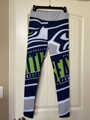 Women Legging Seattle Seahawks High Waist Wide Belt Yoga Pants. Womans Size M - Image 1 of 4
