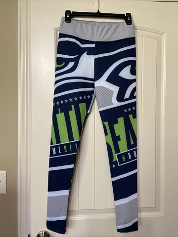 Women Legging Seattle Seahawks High Waist Wide Belt Yoga Pants. Womans Size M Cover