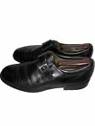Mezlan Single Monk Strap Sutri Leather Men Shoes Black Size 11-11.5 M