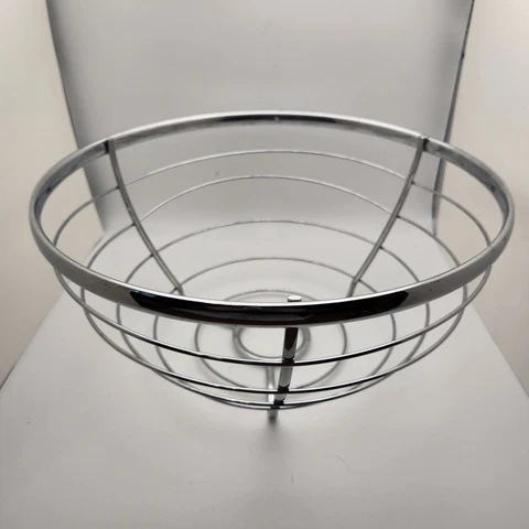 Wire Metal Fruit Basket Chrome  stainless steel vegetables Potatoes onions Cover