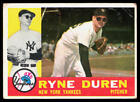 1960 Topps #204 Ryne Duren VG CREASE