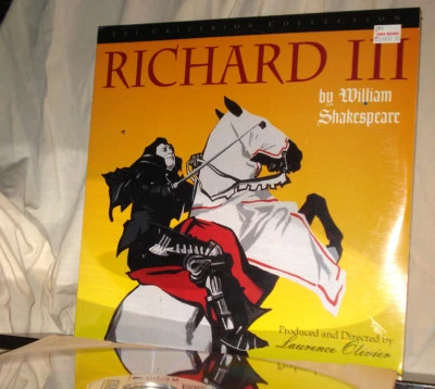 New! Criterion's 'RICHARD III' on Digital FS 12-Inch Laser Disc, SEALED Foto 1 de 2