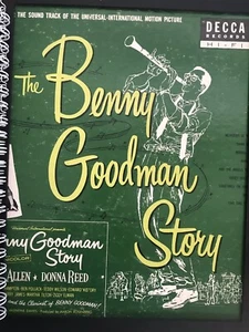 for The Benny Goodman Story: Steve Allen, Donna Reed fan Album Cover NOTEBOOK! - Picture 1 of 2