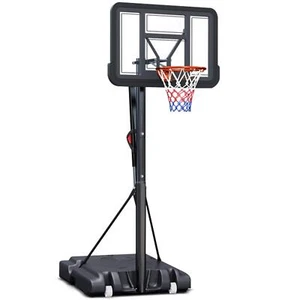 Portable Adjustable Basketball Hoop, 44 Inch&10 FT Basketball Hoop Goal Outdoor - Picture 1 of 5