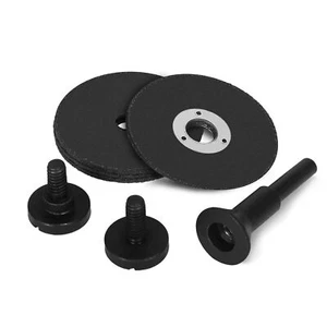 5PC 50mm Resin Metal Cutting Disc 1/4" Shank Mandrel For Rotary Tool Die Grinder - Picture 1 of 10