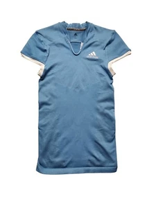 Adidas Primeknit Football Jersey Size (L) Stretch Tech - DQ3447 Blue/White - Picture 1 of 3