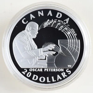 2022 Canada $20 Celebrating Oscar Peterson 99.99% Fine Silver Coin in OGP - Picture 1 of 14