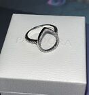 Genuine PANDORA Teardrop Peardrop Silhouette Ring Size 52