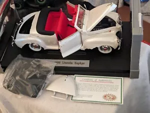 BOLD SIGNATURE CAR 1939 LINCOLN ZEPHYR 1:18 PARTS ONLY COA TRUNK LID IS SOLD - Picture 1 of 24